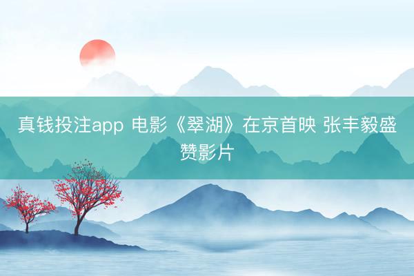 真钱投注app 电影《翠湖》在京首映 张丰毅盛赞影片