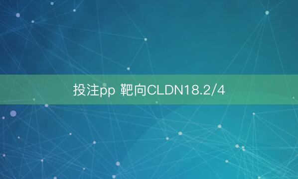 投注pp 靶向CLDN18.2/4