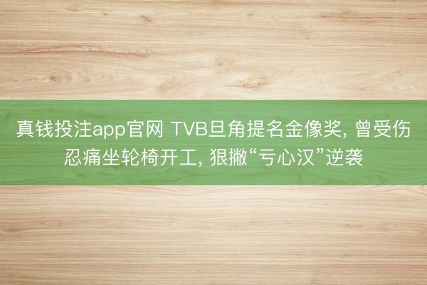 真钱投注app官网 TVB旦角提名金像奖, 曾受伤忍痛坐轮椅开工, 狠撇“亏心汉”逆袭