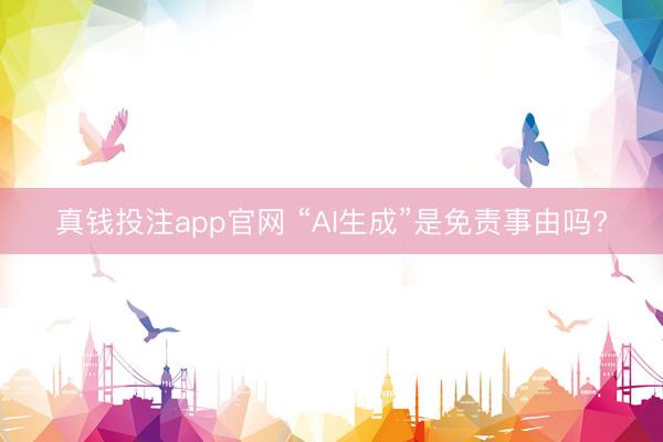 真钱投注app官网 “AI生成”是免责事由吗?