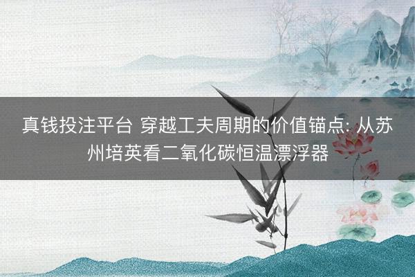 真钱投注平台 穿越工夫周期的价值锚点: 从苏州培英看二氧化碳恒温漂浮器