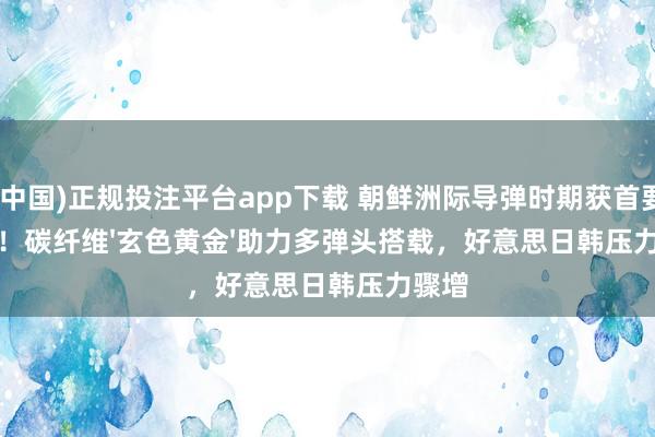 (中国)正规投注平台app下载 朝鲜洲际导弹时期获首要交集!碳纤维'玄色黄金'助力多弹头搭载,好意思日韩压力骤增