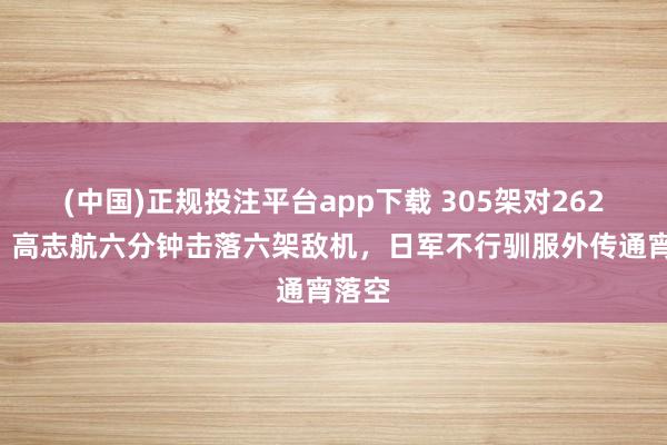 (中国)正规投注平台app下载 305架对2625架!高志航六分钟击落六架敌机,日军不行驯服外传通宵落空