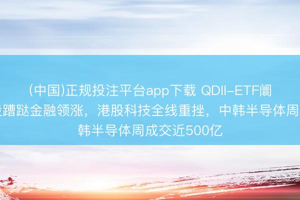 (中国)正规投注平台app下载 QDII-ETF阛阓周报 | 港股蹧跶金融领涨，港股科技全线重挫，中韩半导体周成交近500亿