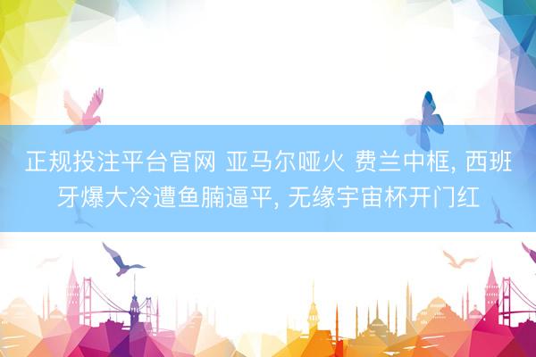 正规投注平台官网 亚马尔哑火 费兰中框, 西班牙爆大冷遭鱼腩逼平, 无缘宇宙杯开门红